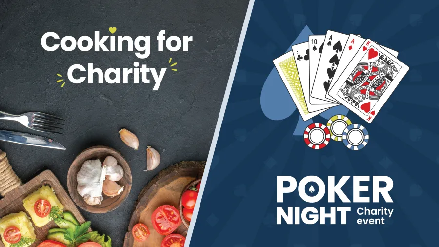 Cooking Charity Action and Poker Night